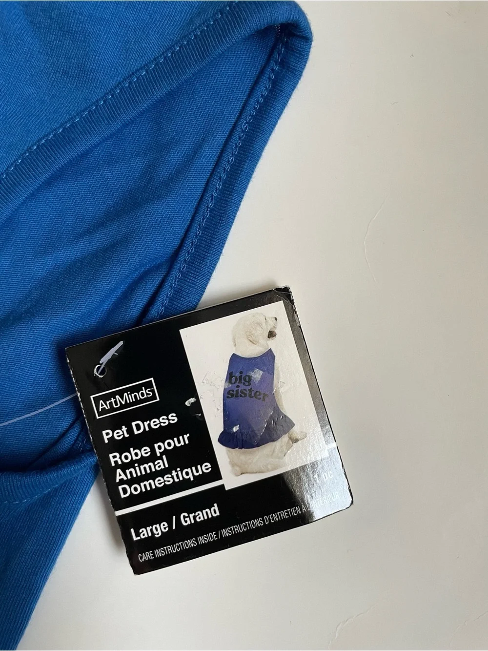 Art Minds Blue Pet Dress Large
